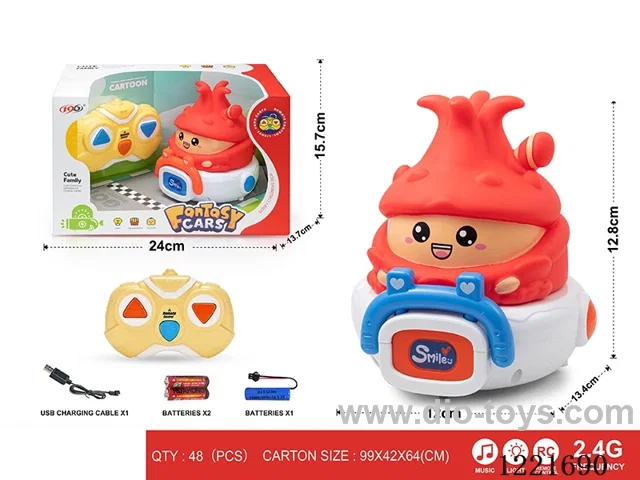 2.4G 3ch rc vinyl car W L/M included battery