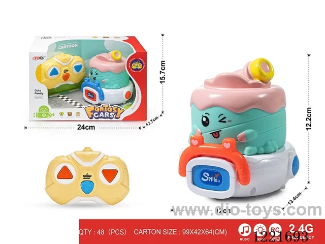 2.4G 3ch rc vinyl car W L/M