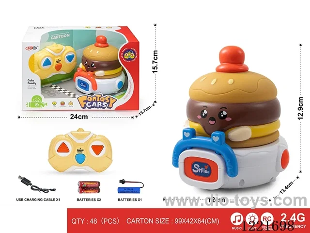 2.4G 3ch rc vinyl car W L/M included battery