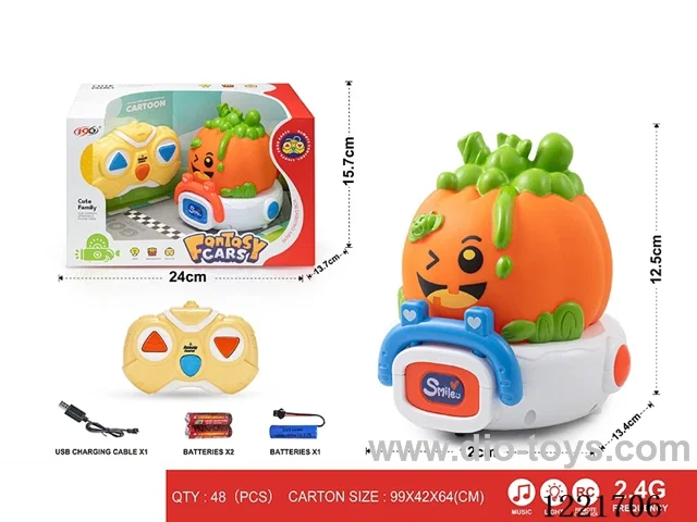 2.4G 3ch rc vinyl car W L/M included battery