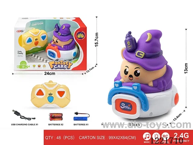 2.4G 3ch rc vinyl car W L/M included battery