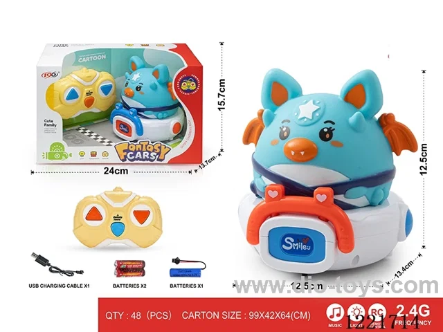 2.4G 3ch rc vinyl car W L/M included battery