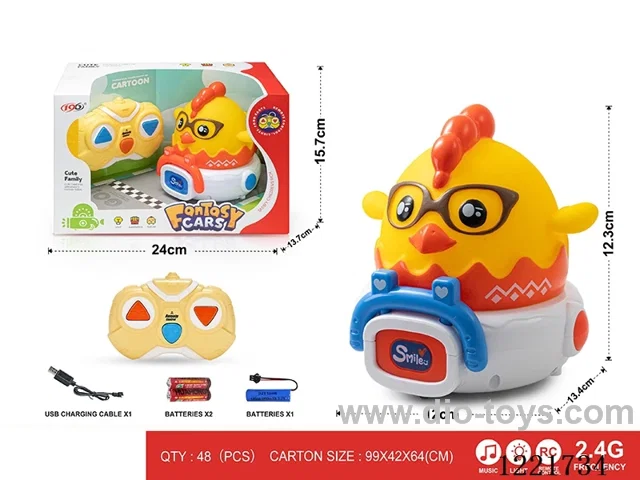 2.4G 3ch rc vinyl car W L/M included battery