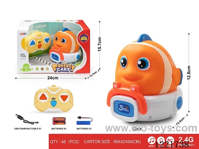 2.4G 3ch rc vinyl car W L/M included battery