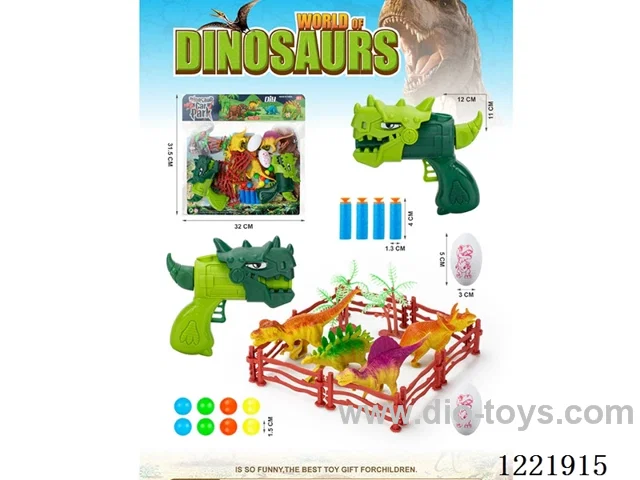 Dinosaur Soft Bullet Ping Pong Gun