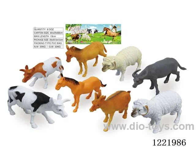 5 inch animal 8PCS