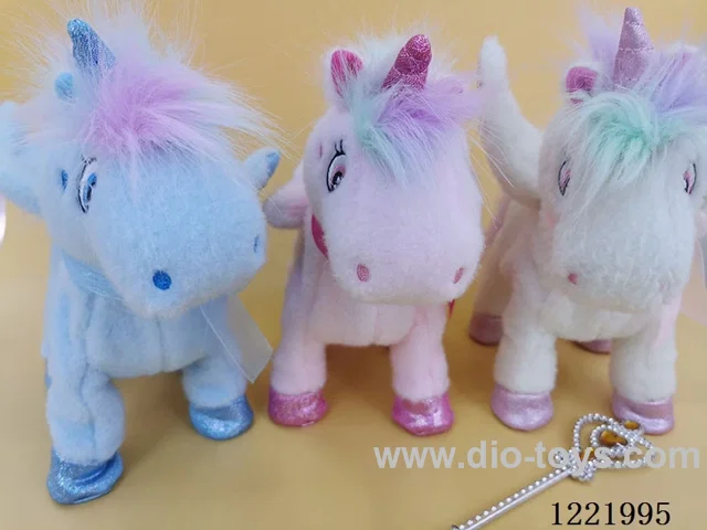 Plush unicorn with sound