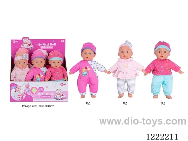 6只14 inch Cotton Body Doll with 12 IC（included 3*AG13）
