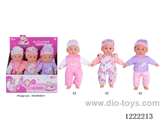 6只14 inch Cotton Body Doll with 12 IC（included 3*AG13）