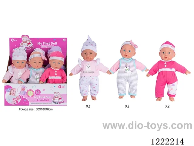 6只14 inch Cotton Body Doll with 12 IC（included 3*AG13）