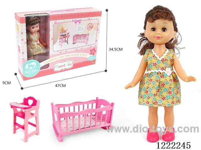 14 inch doll 2-in-1 (Crib + Chair)
