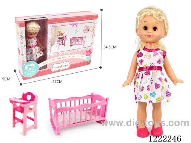 14 inch doll 2-in-1 (Crib + Chair)