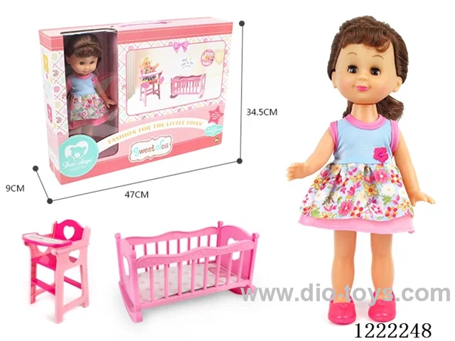 14 inch doll 2-in-1 (Crib + Chair)