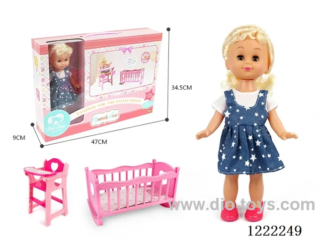 14 inch doll 2-in-1 (Crib + Chair)