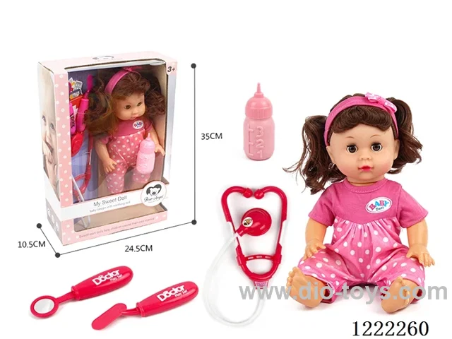 14 inch doll set with 12 IC +Drinking/ peeing included 3*AG13