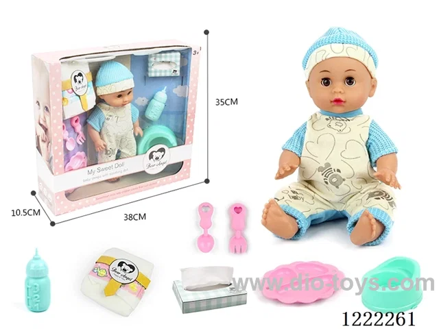 14 inch doll set with 12 IC +Drinking/ peeing included 3*AG13