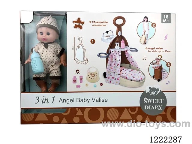 Doll Nursing Organizer with 12 IC +Drinking/ peeing included 3*AG13