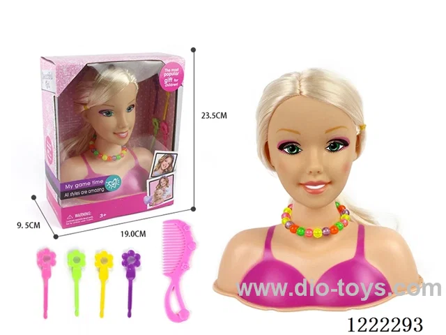 Half Barbie Makeup Head