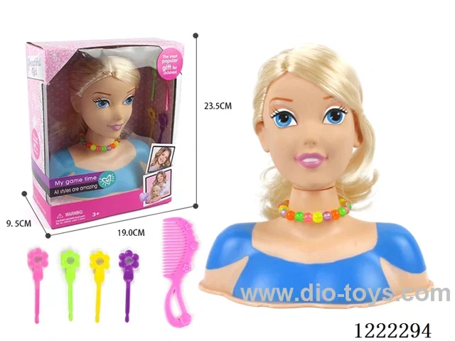 Half Barbie Makeup Head