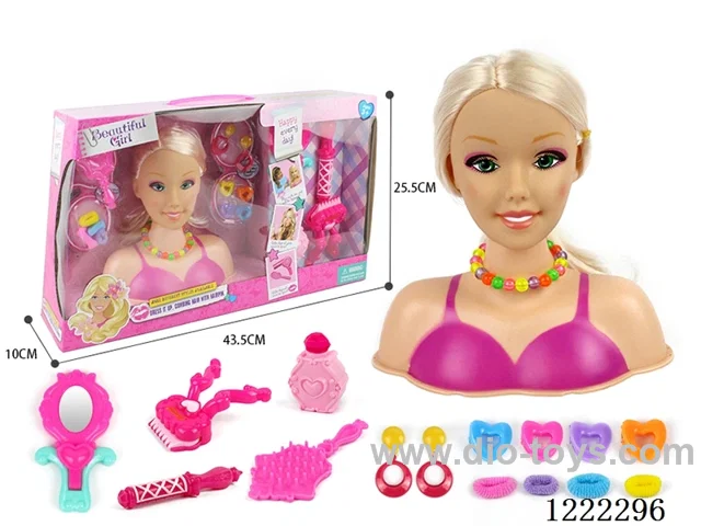Half Barbie Makeup Head