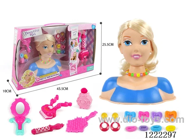 Half Barbie Makeup Head