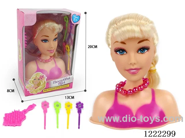 Half Barbie Makeup Head