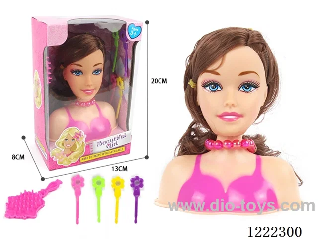 Half Barbie Makeup Head