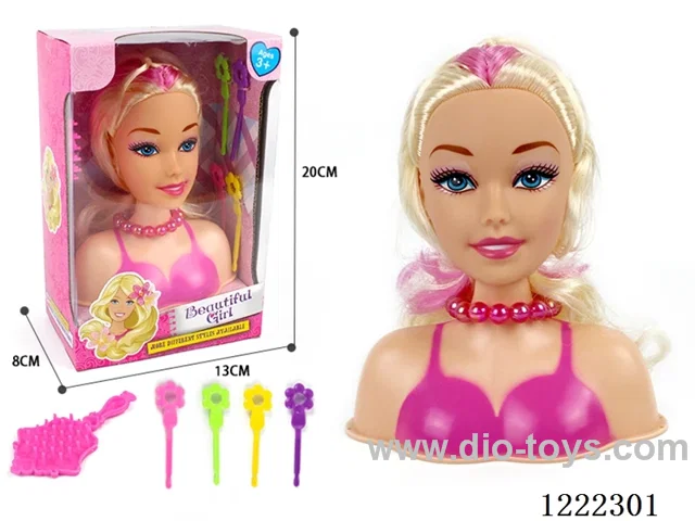 Half Barbie Makeup Head