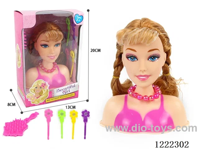 Half Barbie Makeup Head