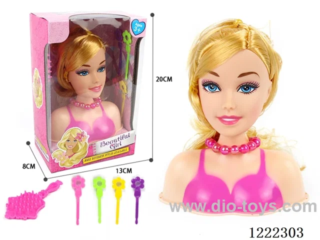 Half Barbie Makeup Head
