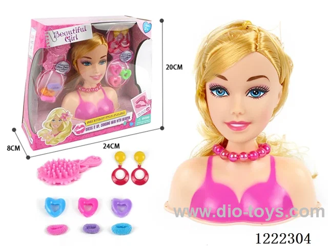 Half Barbie Makeup Head