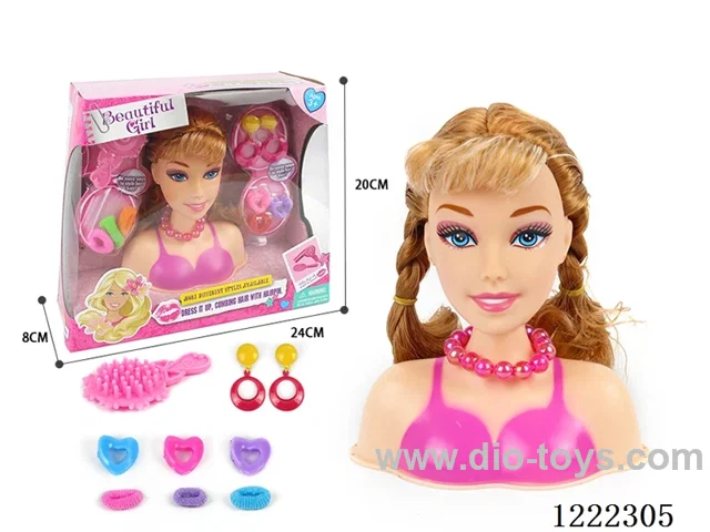 Half Barbie Makeup Head