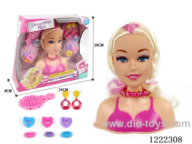 Half Barbie Makeup Head