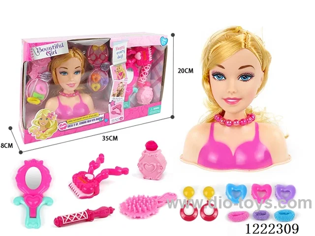Half Barbie Makeup Head