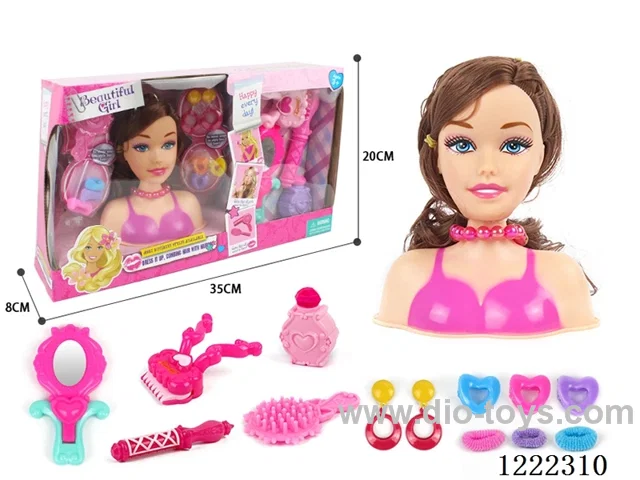 Half Barbie Makeup Head