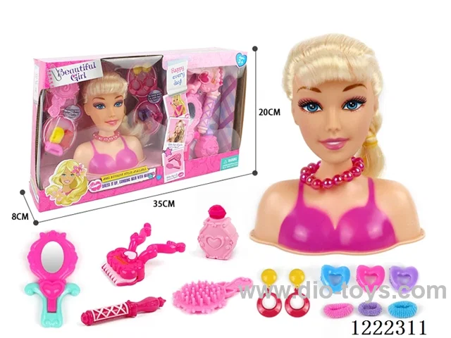 Half Barbie Makeup Head