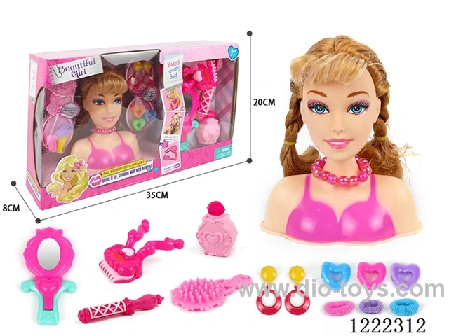 Half Barbie Makeup Head