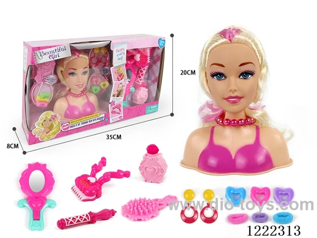 Half Barbie Makeup Head