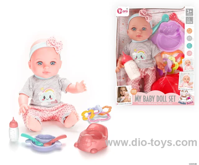 12 inch vinyl doll set W/4 IC（included 3*AG3）