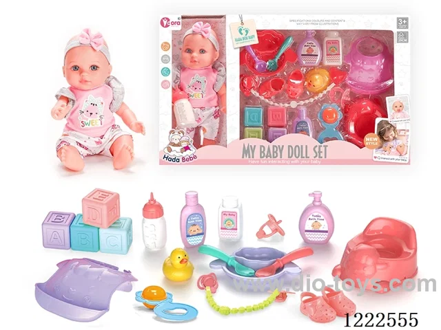 12 inch vinyl doll set W/4 IC（included 3*AG3）