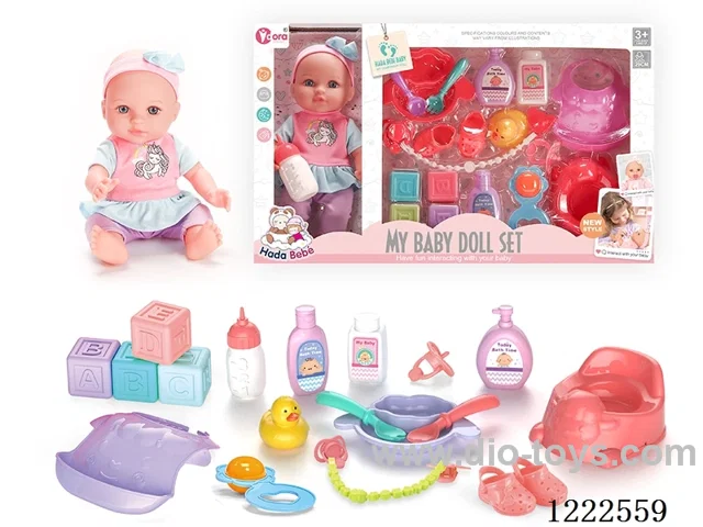 12 inch vinyl doll set W/4 IC（included 3*AG3）