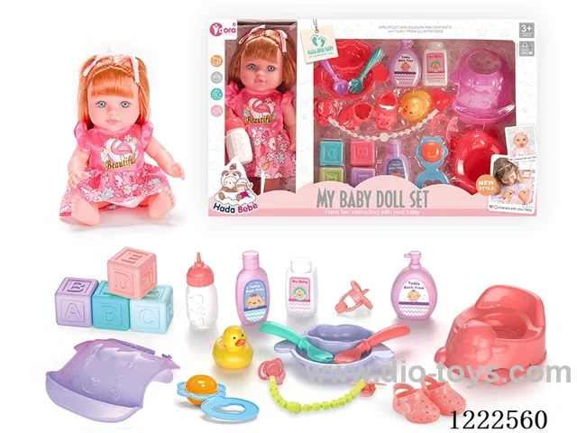 12 inch vinyl doll set W/4 IC（included 3*AG3）