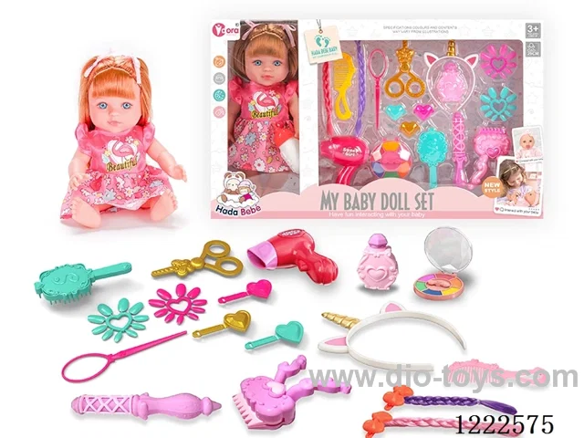 12 inch Vinyl Doll Jewelry Set W/4 IC (included 3*AG3)