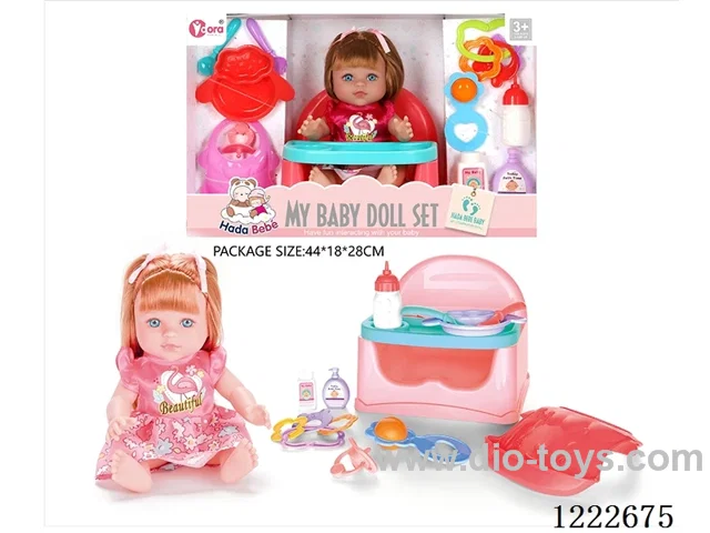 12 inch Vinyl Doll Dining Chair Large Set W/4 IC (included 3*AG3)