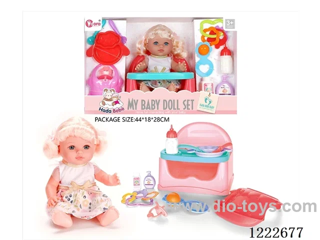 12 inch Vinyl Doll Dining Chair Large Set W/4 IC (included 3*AG3)