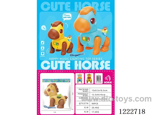 B/O horse W L/M 2 colors mixed