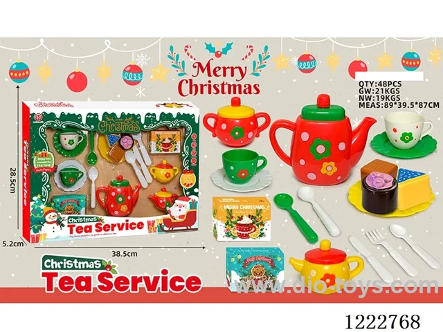 18PCS Christmas Tea Set B