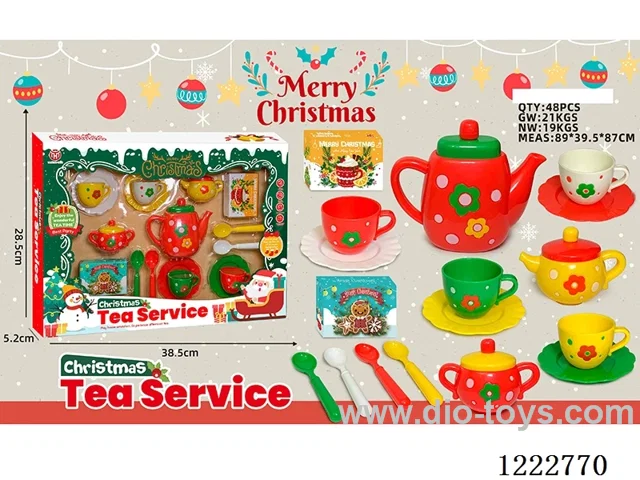 17PCS Christmas Tea Set D