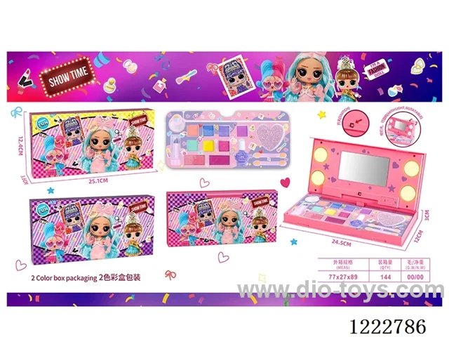 makeup set with light