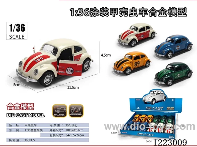 1:36 pull back alloy car model